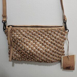 Genuine leather crossbody